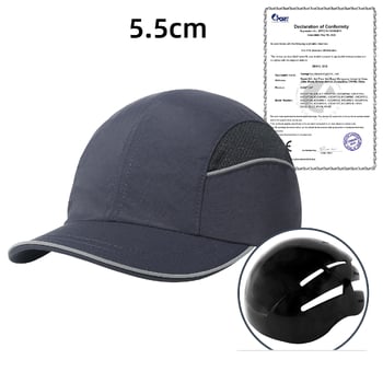 CE minősítésű könnyű védősisak, határokon átnyúló ütközésgátló sapka, védő műhelysapka, lélegző és gyorsan száradó. Baseball sapka ütésálló kivitelben.