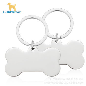 Rozsdamentes acélból készült azonosító biléták macskáknak és kutyáknak, lézergravírozással és logóval, hogy megakadályozzák az elvesztését.