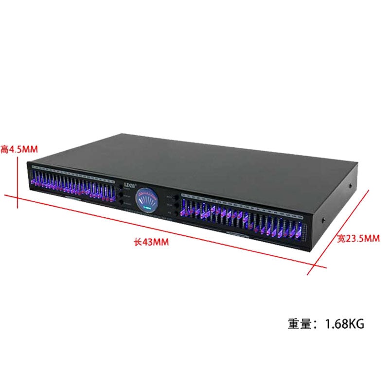 E550 Equalizer - Alacsony zajszint beállítás hangban, professzionális 220 V-os hangszer színpadi előadásokhoz, esküvői bankettek felvételi stúdiójához 