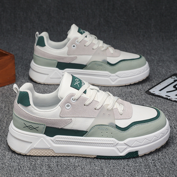 2023 Tavaszi Új Érkezés, Férfi Fehér Fűzős Tornacipők, Divatos Diák Sportcipők, Könnyű, Lélegző Alkalmi Cipők