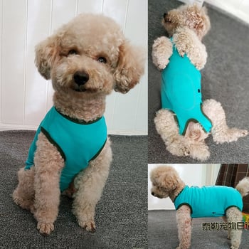 Plüss kutyaruhák, hasvédő, négylábú mellény, elválasztás/ivartalanítás utáni ápolóruhák szukáknak, karcsú modell