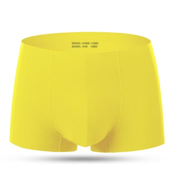 Varrás nélküli férfi jégselyem boxeralsó, közepes derékmagasságú, nagy méret, sport rövidnadrág, láthatatlan, gyorsan száradó, nem tekeredik fel, ifjúsági boxeralsó