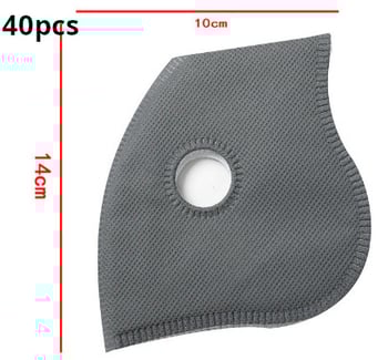 Kerékpáros stílusú arcmaszk fülhurkokkal, lélegző hálós maszk aktív szénnel kültéri használatra, szmog elleni PM2.5 arcmaszk, por- és szélálló