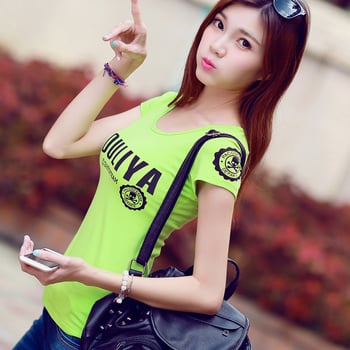 Nyári sima póló Női ruházat Laza póló Női rövid ujjú póló Koreai stílusú egyszerű ing Női felső