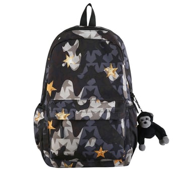 Új stílusú hátizsák fiúknak, modern és stílusos, alkalmas középiskolásoknak, egyetemi stílusú, hátizsák fogyatékkal élők számára