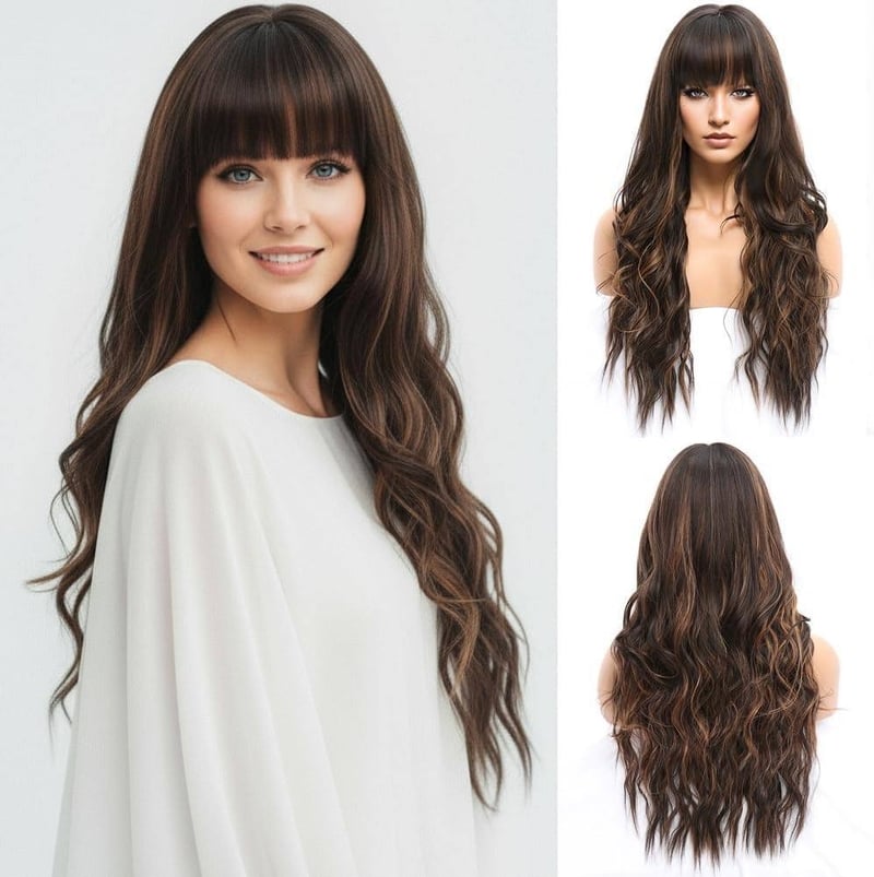 Új, menő 13*4-es csipkeparóka, hosszú, göndör haj, az egész fejet befedi