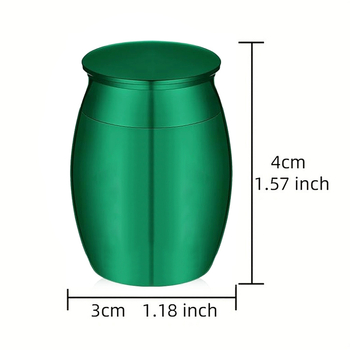 Миниатюрни гравирани урни от алуминиева сплав, популярни в Европа и Америка, мини урни за домашни любимци, кутии за коса