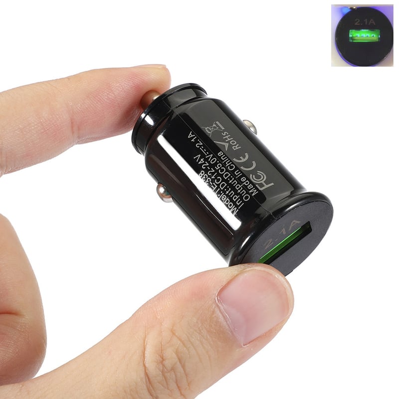 Εργοστάσιο χονδρικής μίνι φορτιστή αυτοκινήτου 5V 2.4A έξυπνος φορτιστής κινητού τηλεφώνου μονής θύρας φορτιστής αυτοκινήτου USB