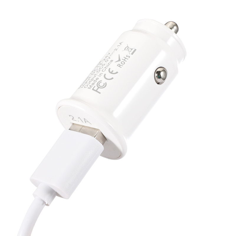Εργοστάσιο χονδρικής μίνι φορτιστή αυτοκινήτου 5V 2.4A έξυπνος φορτιστής κινητού τηλεφώνου μονής θύρας φορτιστής αυτοκινήτου USB