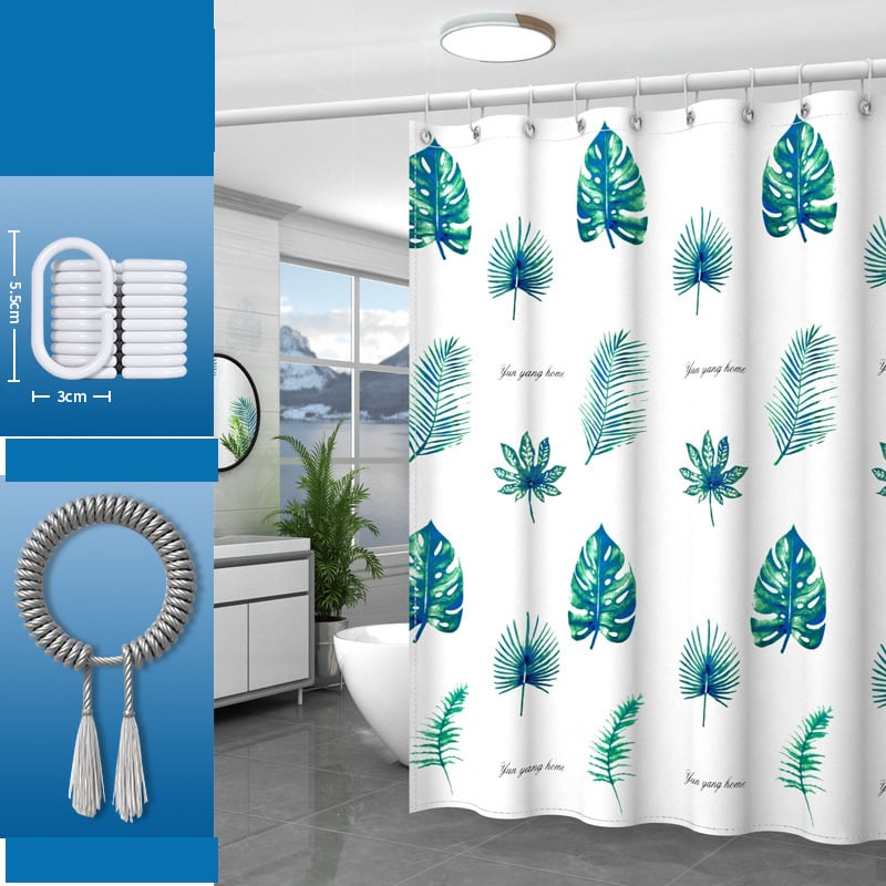 Κουρτίνα ντους μπάνιου, αδιάβροχη και ανθεκτική στη μούχλα κουρτίνα τουαλέτας, δεν απαιτείται τρύπημα, κάλυμμα τουαλέτας υψηλής ποιότητας, διαχωριστικό κουρτίνας ντους.