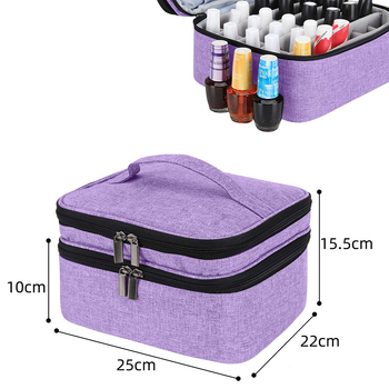 Szivaccsal bélelt illóolaj-tasakok, kozmetikai és körömlakk-tároló dobozok, valamint hordozható tárolóedények közvetlen gyári készlete.