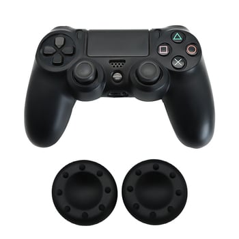 Silikónové puzdro a sada krytiek tlačidiel pre ovládač PS4: Ochranné puzdro pre ovládač PS4 s 2 krytkami tlačidiel v polohe 8 hodín