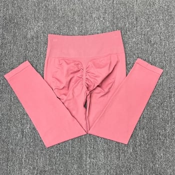 Pantaloni de yoga transfrontalieri fără cusături, cu fese în formă de piersică, fără cusături incomode, pantaloni de fitness cu talie înaltă, pantaloni sport strâmți cu elasticitate ridicată pentru femei, potriviți pentru activități în aer liber.