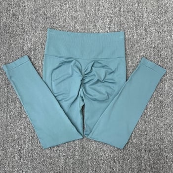 Pantaloni de yoga transfrontalieri fără cusături, cu fese în formă de piersică, fără cusături incomode, pantaloni de fitness cu talie înaltă, pantaloni sport strâmți cu elasticitate ridicată pentru femei, potriviți pentru activități în aer liber.