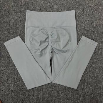 Pantaloni de yoga transfrontalieri fără cusături, cu fese în formă de piersică, fără cusături incomode, pantaloni de fitness cu talie înaltă, pantaloni sport strâmți cu elasticitate ridicată pentru femei, potriviți pentru activități în aer liber.