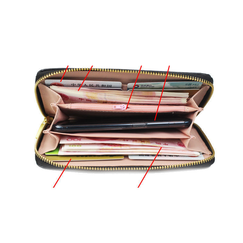 Női hosszú pénztárca, aprópénztartó, telefontok, japán és koreai stílusú divattáska, aprópénztartó, kártyatartó, hétköznapi kézitáska