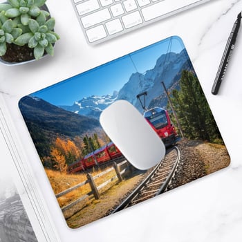 Μικρό mouse pad γραφείου, mouse pad φορητού υπολογιστή, μινιμαλιστικό στυλ, σχεδιασμός τοπίου, παχύ, ανθεκτικό στη φθορά, αντιολισθητικό.
