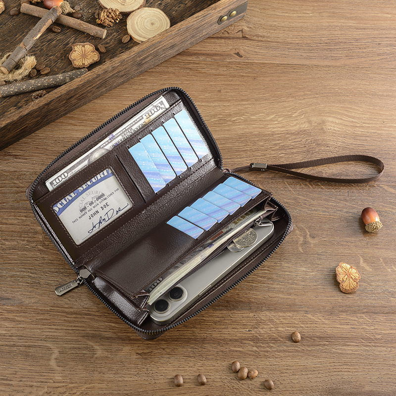 Nová pánska peňaženka/kabelka s klipom, multifunkčné psaníčko/taška, moderný mládežnícky štýl