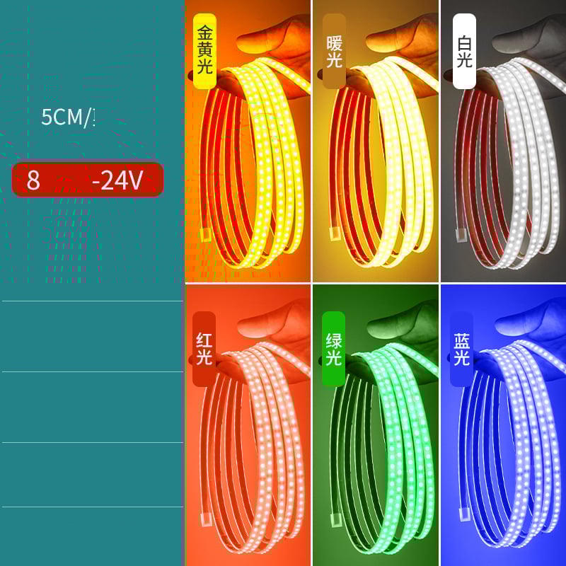 LED svjetlosna traka, 12V/24V, vodootporna za automobile i kamione, visoka svjetlina, pogodna za vanjsku upotrebu, inženjerske primjene i reklamne svjetlosne kutije.