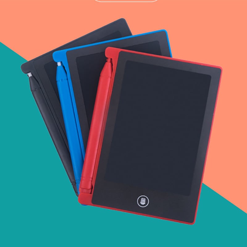 4,4 hüvelykes semleges angol LCD kézírástábla, mini gyerek írótábla rajzoláshoz, firkáláshoz, üzenetek írásához