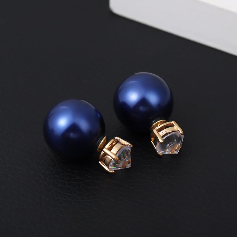 Трансгранични горещо продавани японски и корейски перлени и диамантени обеци, семпли ретро обеци, капки за уши, обеци халки, дамски бижута на едро