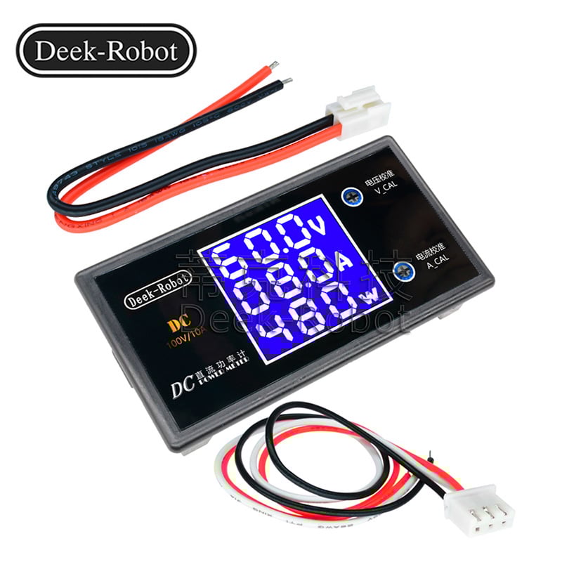 DC50-100V 10A 250W тестер за измерване на мощност, високопрецизен DC измервател на напрежение и ток