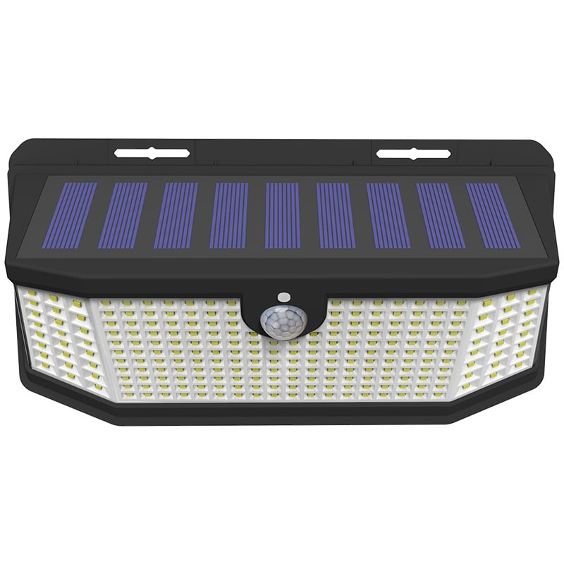 Ηλιακό επιτοίχιο φωτιστικό για πύλες, μπαλκόνια, διαδρόμους, αυλές, αδιάβροχο εξωτερικό ηλιακό πάνελ με αισθητήρα LED