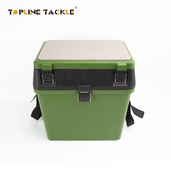 Многофункционална рибарска кутия със седалка и зелена раница с презрамки, PE кутия за примамки