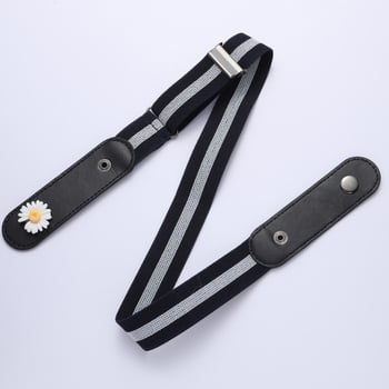 Еластичен мъжки колан за дънки, универсален, невидим, безшевен, без пробиване, декоративен