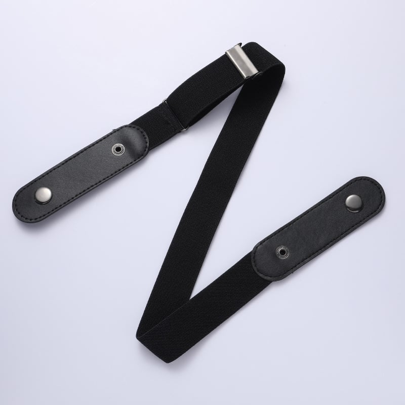 Еластичен мъжки колан за дънки, универсален, невидим, безшевен, без пробиване, декоративен