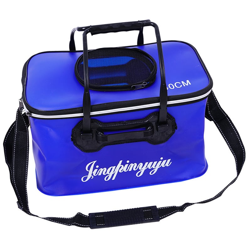 Прегъваща EVA риболовна кутия, капацитет 9-12 л, преносим кофа за риба и живи риби, здрав воден съд, риболовни принадлежности