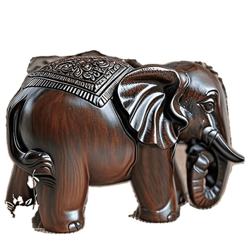 2025 Виетнамски Agarwood резбовани украси, ръчно резбовани Elephant фигури от Walnut дърво, малки дървени слонове, масивно дърво