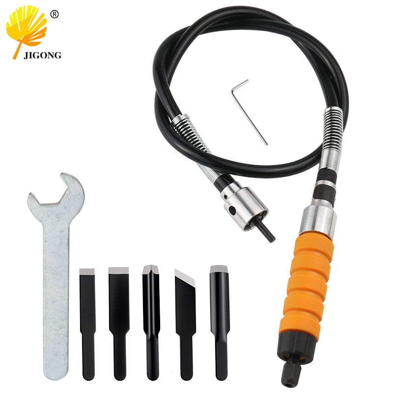 Σετ εργαλείων ξυλουργικής για γλυπτική ρίζας και επιγραφών, με τραπεζικό και κρεμαστό τριβείο