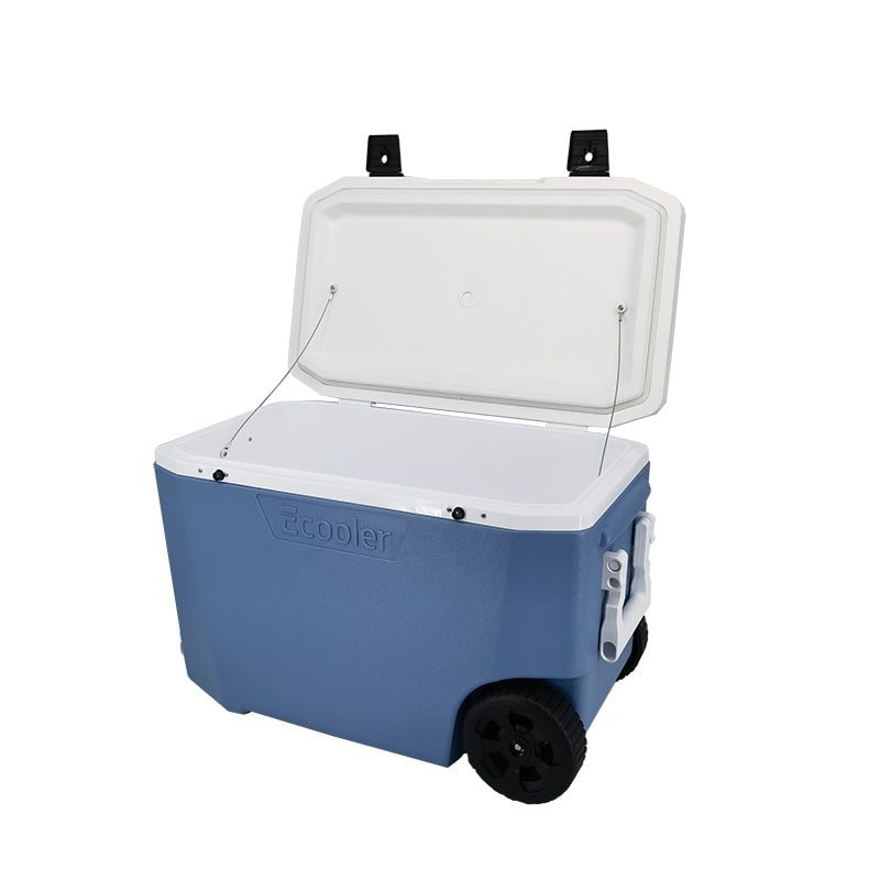 45-литрова термоизолирана кутия с колела за морски риболов