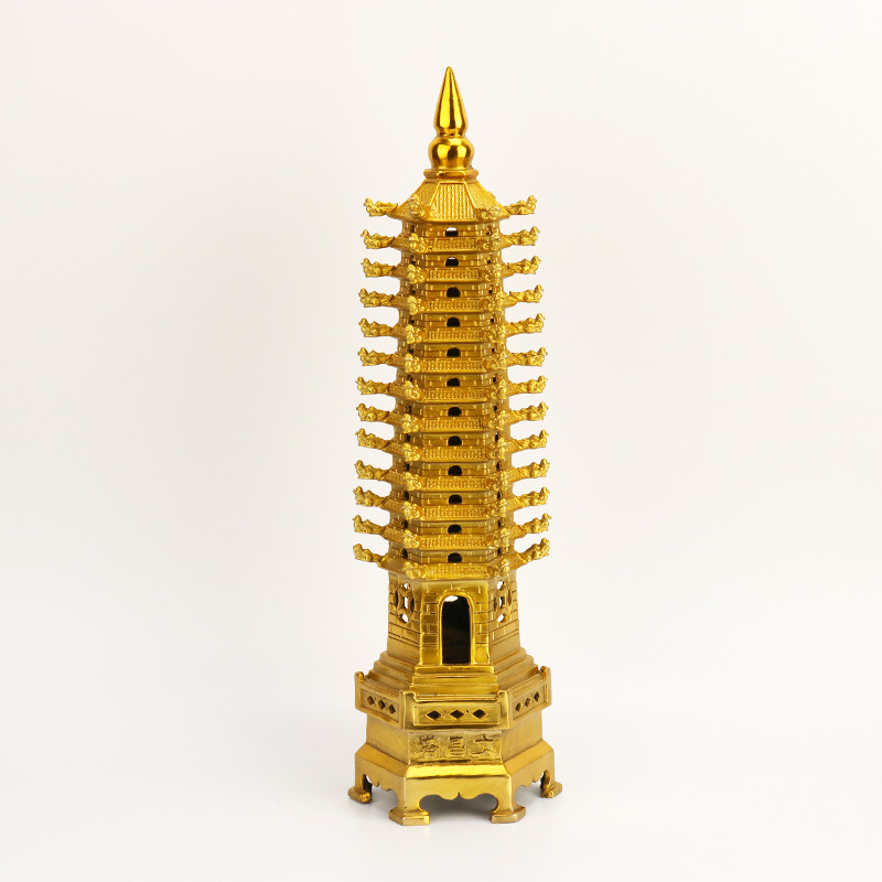 Латунен орнамент за бюро Wenchang Tower, 9 и 13 слоя