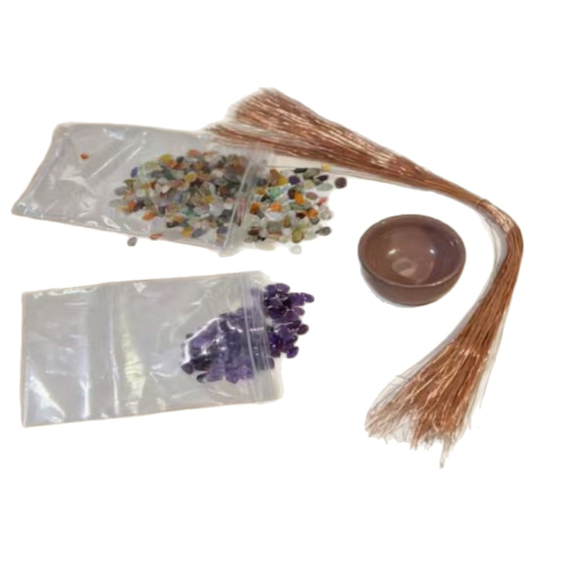 DIY комплект за кристално дърво на късмета от цитрин