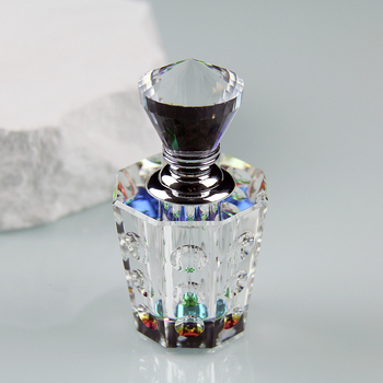 6 ml прозрачен кристален флакон за парфюм и етерични масла, празна бутилка, с възможност за печат на лого