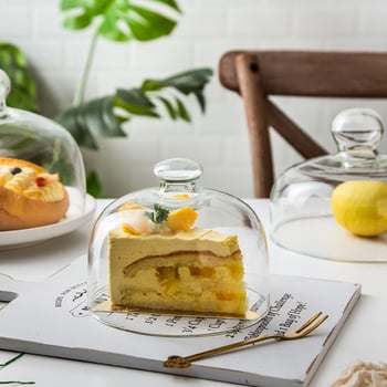 Answer Qi γυάλινο καπάκι για τούρτα, διαφανές, χωρίς μόλυβδο, κατάλληλο για τρόφιμα, προστασία από σκόνη