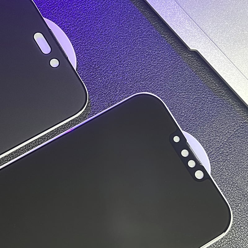 Стъклен протектор за дисплея за iPhone 14 Pro Max – 360° анти‑пийп, прахозащитен