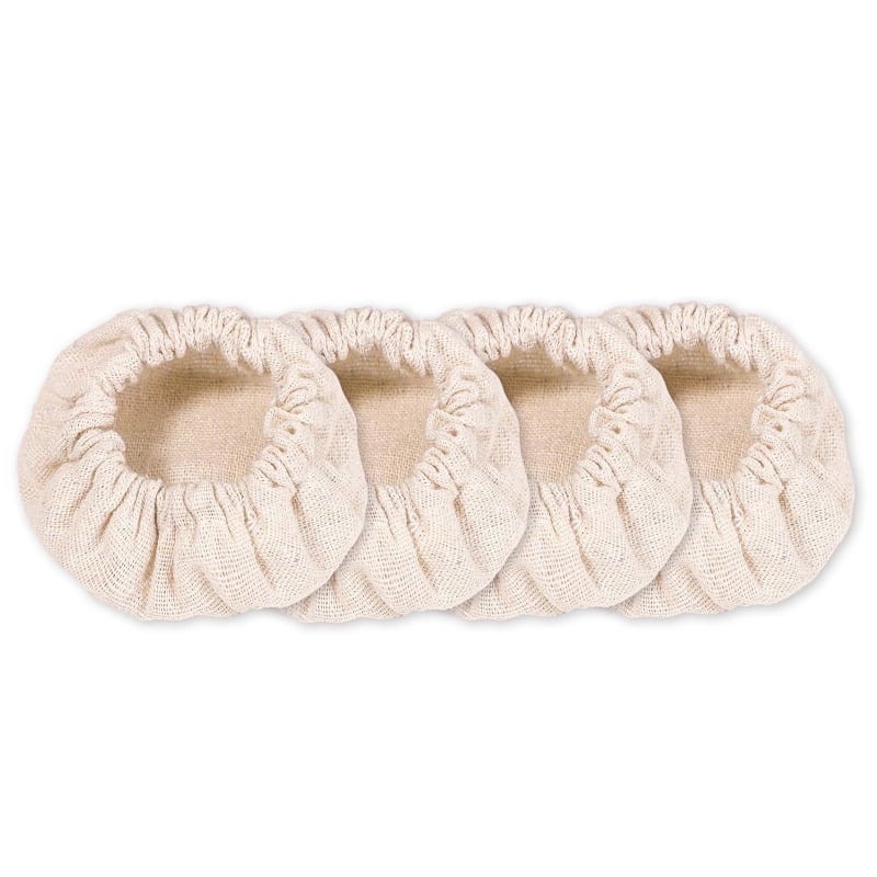 Нордически стил памучно покривало против прах за стъклени бутилки и ферментационни буркани – повторно използваем текстилен капак