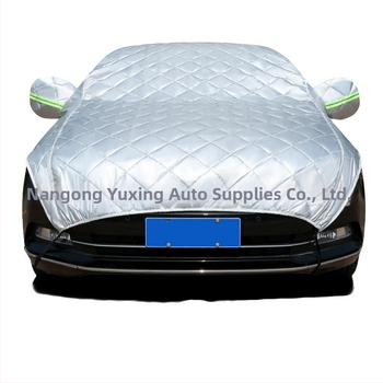 Téli védőfedél az autó első szélvédőjére alumíniumfilmmel, fagyvédő, UV-védelem és hótakarás, vastagított félfedél