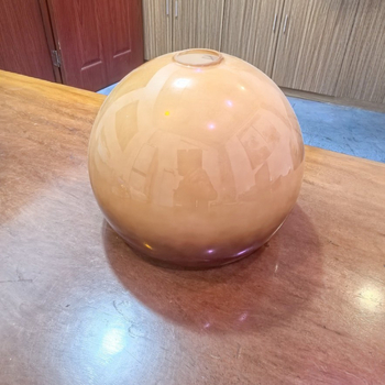 Стъклен абажур Sunset, диаметър 25 cm, оранжево-грейпфрутов цвят за подова лампа, защита на очите, творчески дизайн