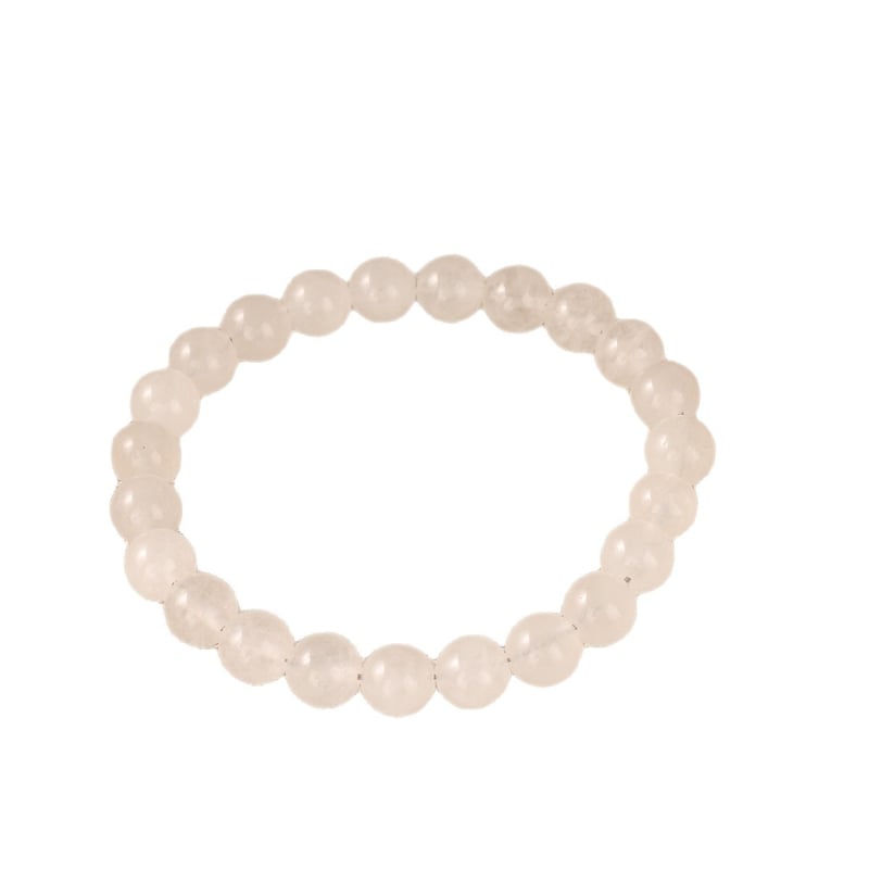 Ръчно изработена гривна от естествени камъни – оригинален дизайн, мъниста в листовиден стил, бяла нефритова гривна за унисекс