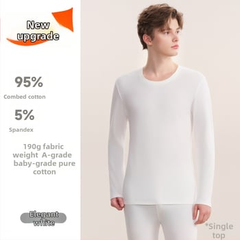 Top de bază din bumbac 100% pentru toamnă–iarnă, pentru bărbați