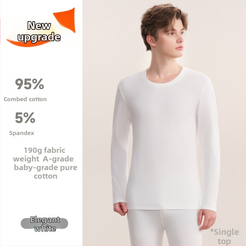 Top de bază din bumbac 100% pentru toamnă–iarnă, pentru bărbați