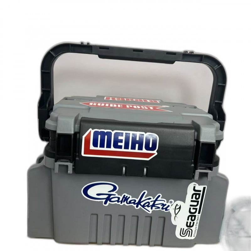 Кутия за риболов за открито с голям капацитет, подсилени стени, държач за въдици и многофункционално съхранение