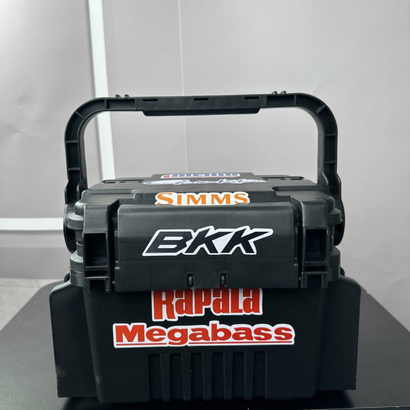 Кутия за риболов за открито с голям капацитет, подсилени стени, държач за въдици и многофункционално съхранение