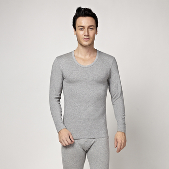 Yakang 5022 Ανδρικό ultra-thin θερμικό τοπ βάσης, στρογγυλός λαιμός, βαμβάκι-λυκρα, μακρυμάνικο