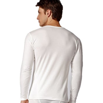 Yakang 5022 Ανδρικό ultra-thin θερμικό τοπ βάσης, στρογγυλός λαιμός, βαμβάκι-λυκρα, μακρυμάνικο