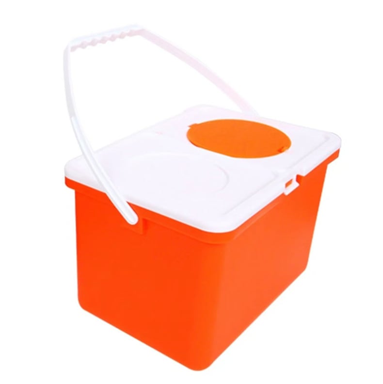 Кофа за риболов с твърд корпус и вентилационни отвори, по-дълбок и по-дебел дизайн, голям капацитет, кутия за съхранение на риболовни принадлежности за див риболов